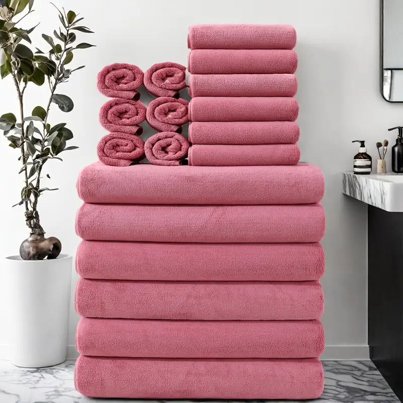 8-Piece Quick-Drying Bath Towel Set | Super Soft for Home &amp; Spa