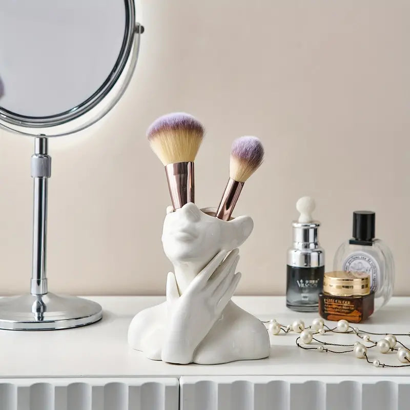 Ceramic Abstract Vase | Modern Design with Face