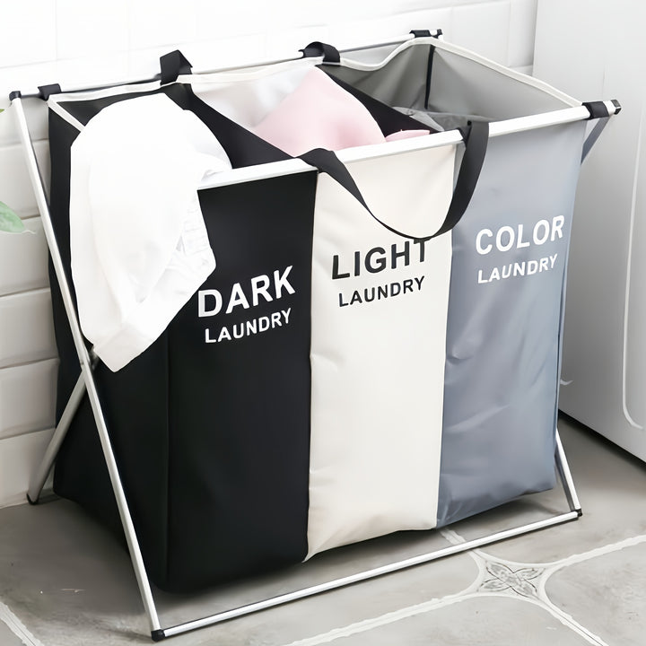Folding Laundry Basket | Large Waterproof Laundry Basket – Sturdy &amp; Portable