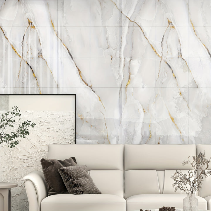 MarbleStick | Self-Adhesive Faux Marble Wall Tiles – Pack of 10