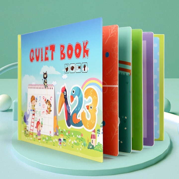 BusyBook™ Educational Toddler Book | Play &amp; Learn Book for Motor Skills, Logic &amp; Recognition