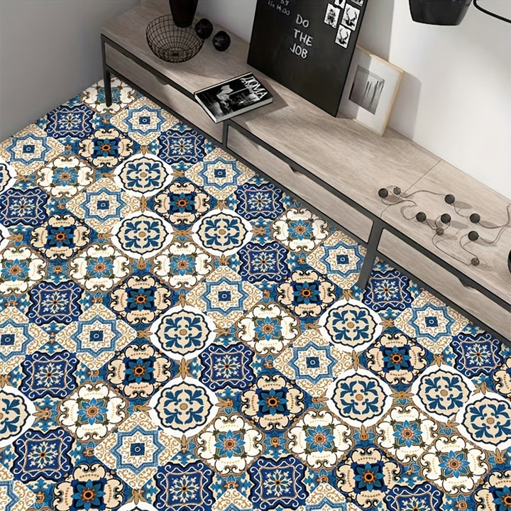 DIY Moroccan Tile Stickers | Waterproof PVC Wall Stickers for Kitchen &amp; Bathroom