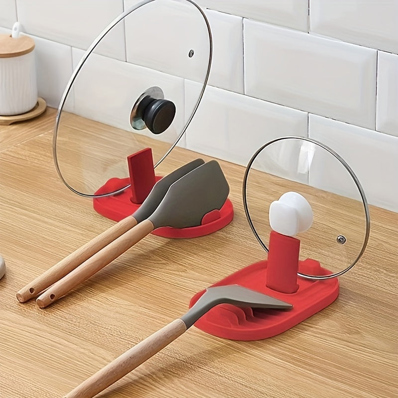 Kitchen Organizer | Lid &amp; Spoon Holder with Non-Slip Base