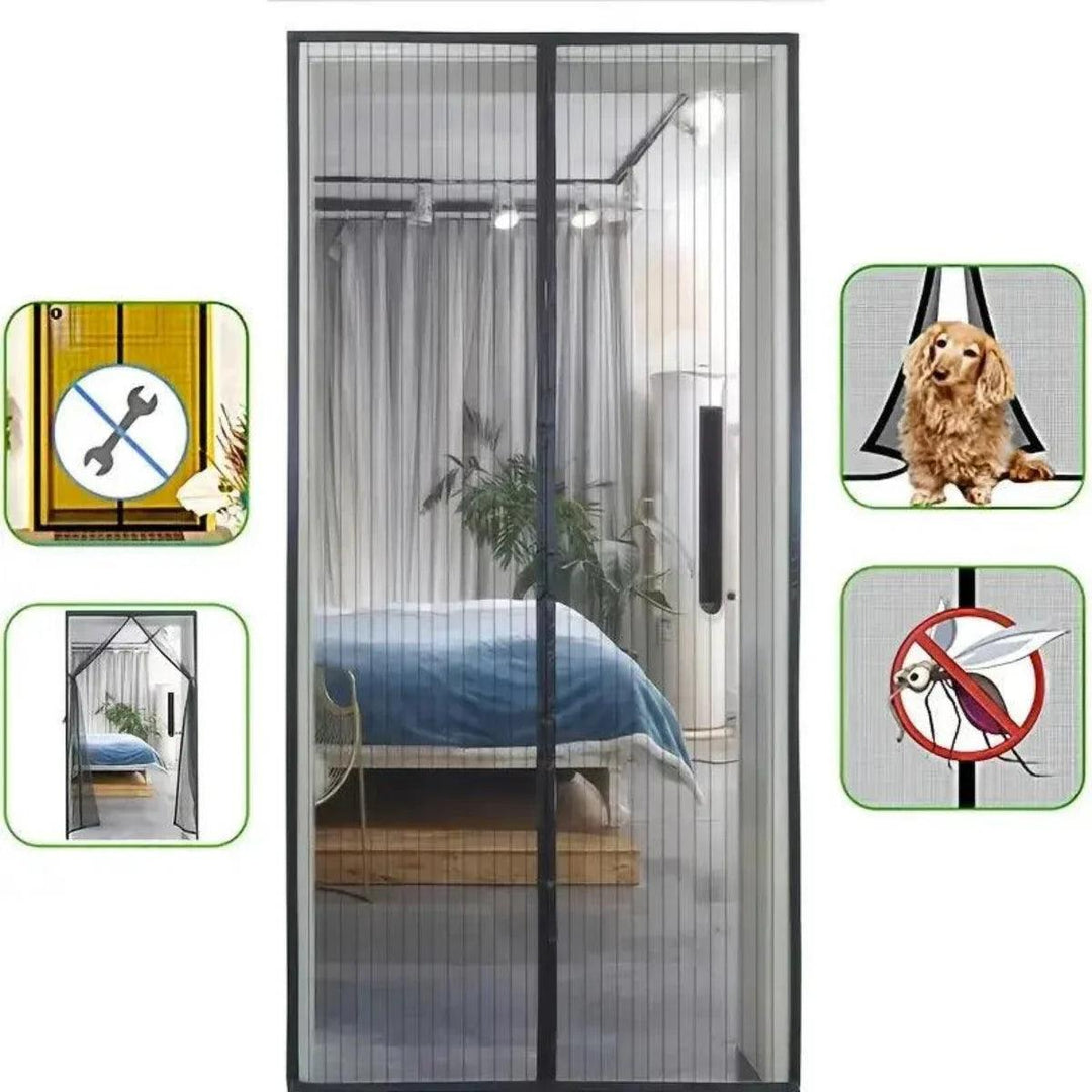 BugGuard | Magnetic Screen Door | Automatic Closing Door Curtain for Insects