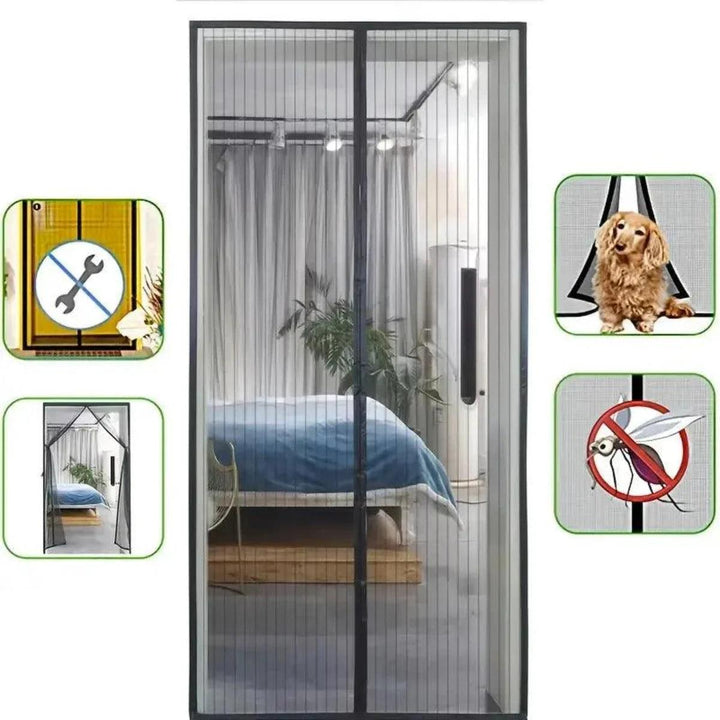 BugGuard | Magnetic Screen Door | Automatic Closing Door Curtain for Insects