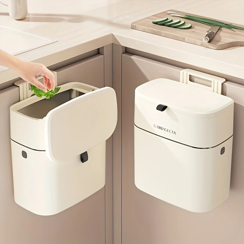 Space-saving &amp; Modern | Smart Wall-Mounted Waste Bin with Lid