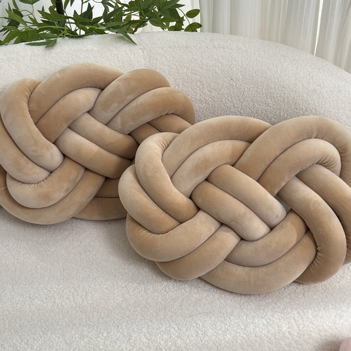 Set of 2 Knot Cushions | Soft, Luxurious Knot Cushions for Sofa &amp; Bed