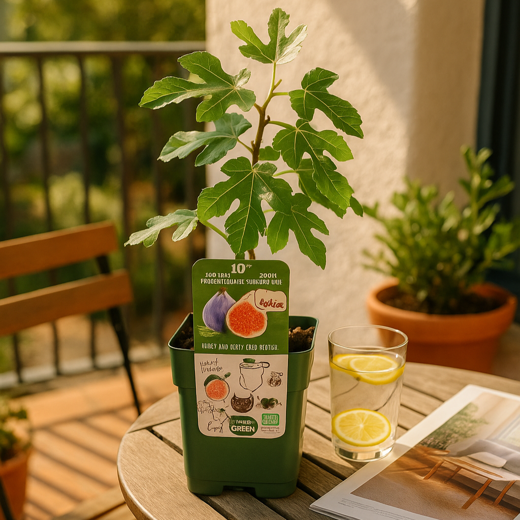 Organic Fig Tree Plants | Set of 3 or 6 Ficus carica | 20-25 cm tall