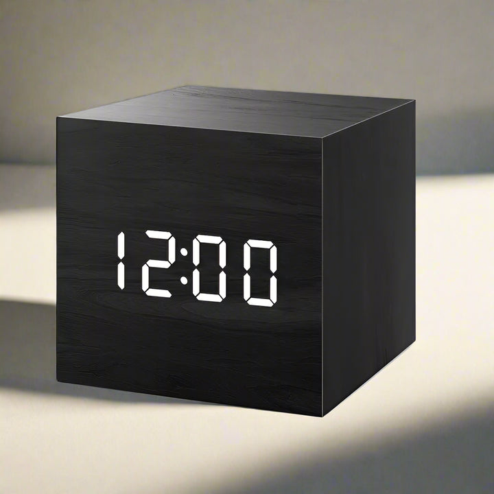 ChronoLux - Nordic Digital LED Alarm Clock with Voice Control - Make your mornings effortless!