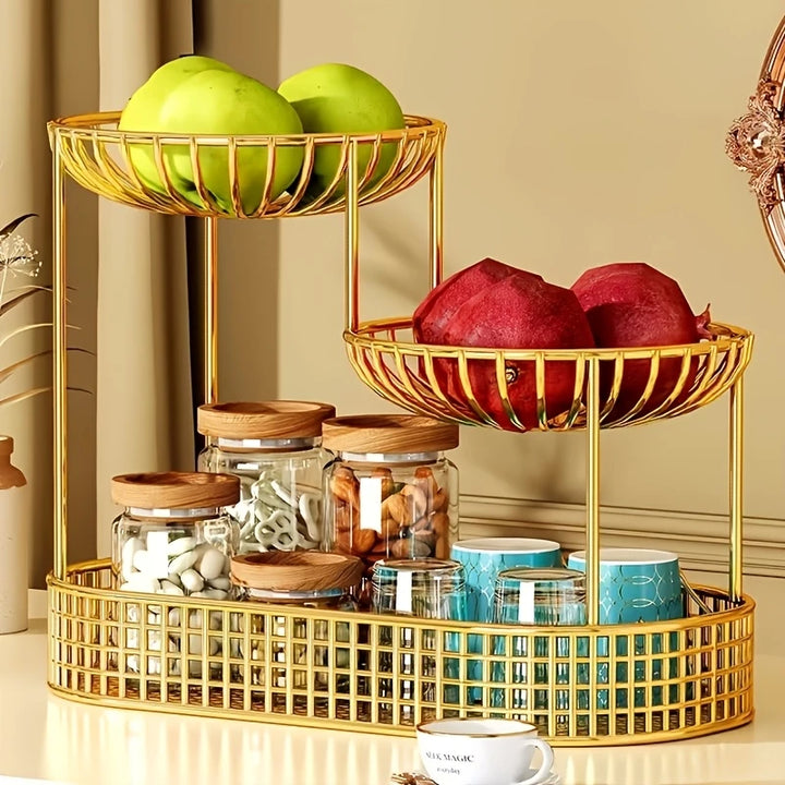 Stylish Serving &amp; Organizing | Luxury Fruit Bowl with 3 Tiers
