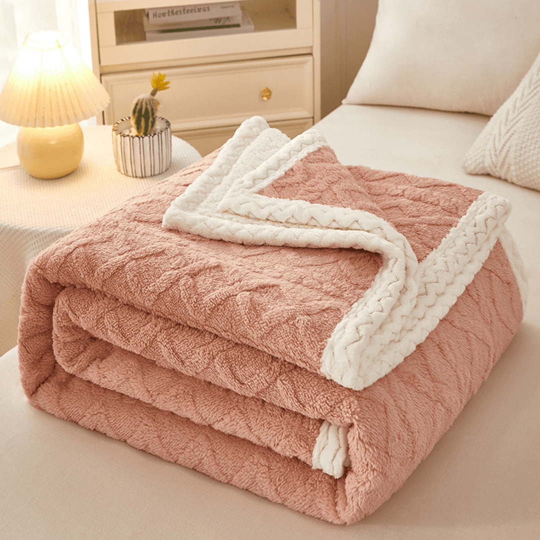 Double-Sided Chenille Fleece Blanket | Warm, Soft &amp; Luxurious
