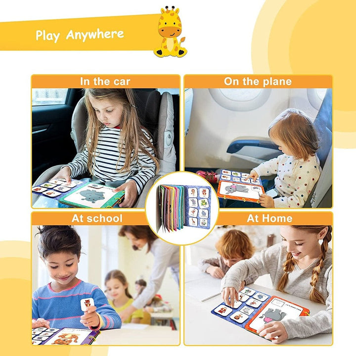 BusyBook™ Educational Toddler Book | Play &amp; Learn Book for Motor Skills, Logic &amp; Recognition