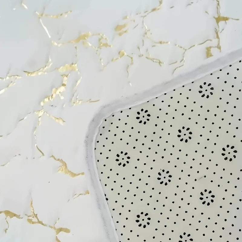 Marble Bath Mat | Non-slip and Quick-drying, 60x40 cm