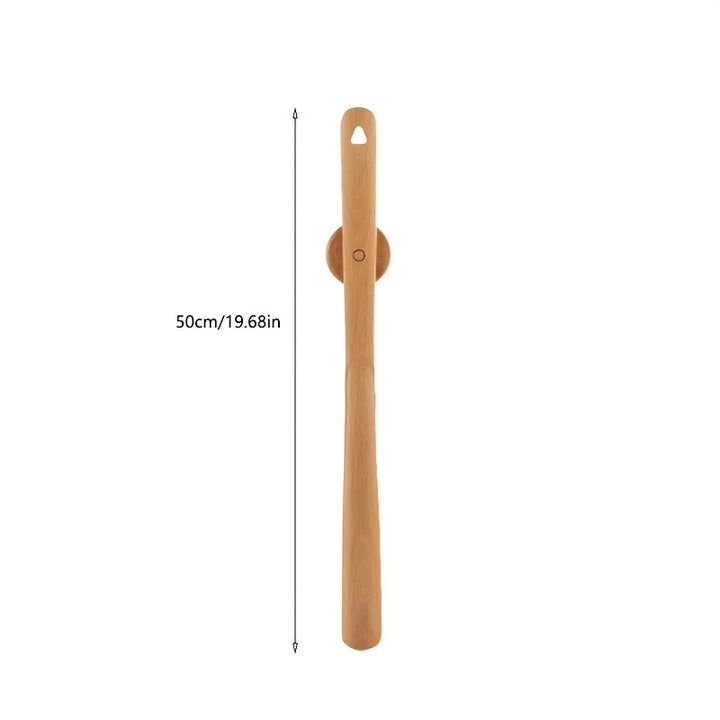 50cm Wooden Shoe Horn with Magnetic Base | Ideal for Home Use