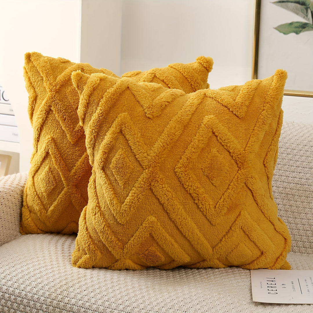 Luxurious 2-Piece Pillowcase Set | Velvet with Snowflake Pattern