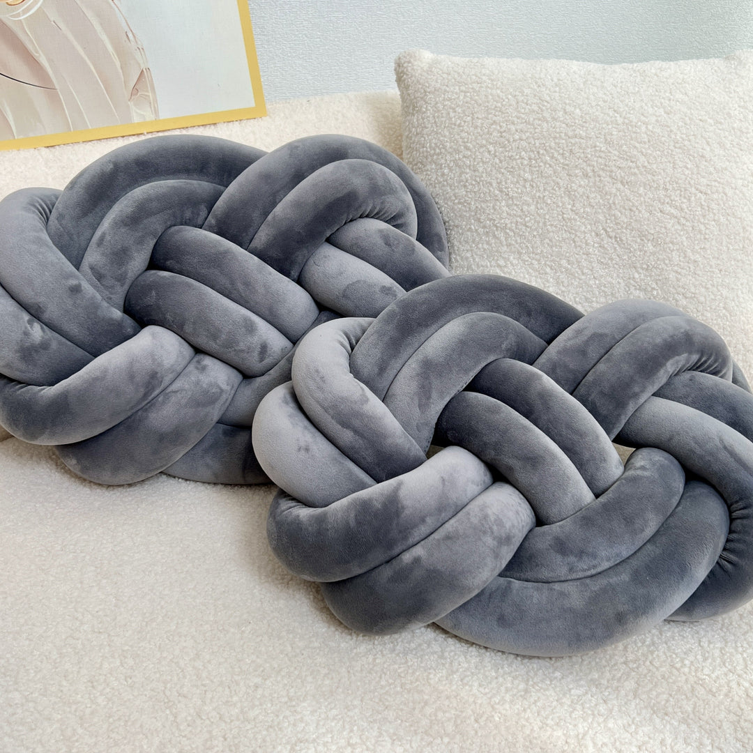 Set of 2 Knot Cushions | Soft, Luxurious Knot Cushions for Sofa &amp; Bed