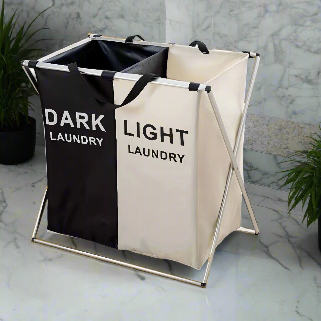 Folding Laundry Basket | Large Waterproof Laundry Basket – Sturdy &amp; Portable