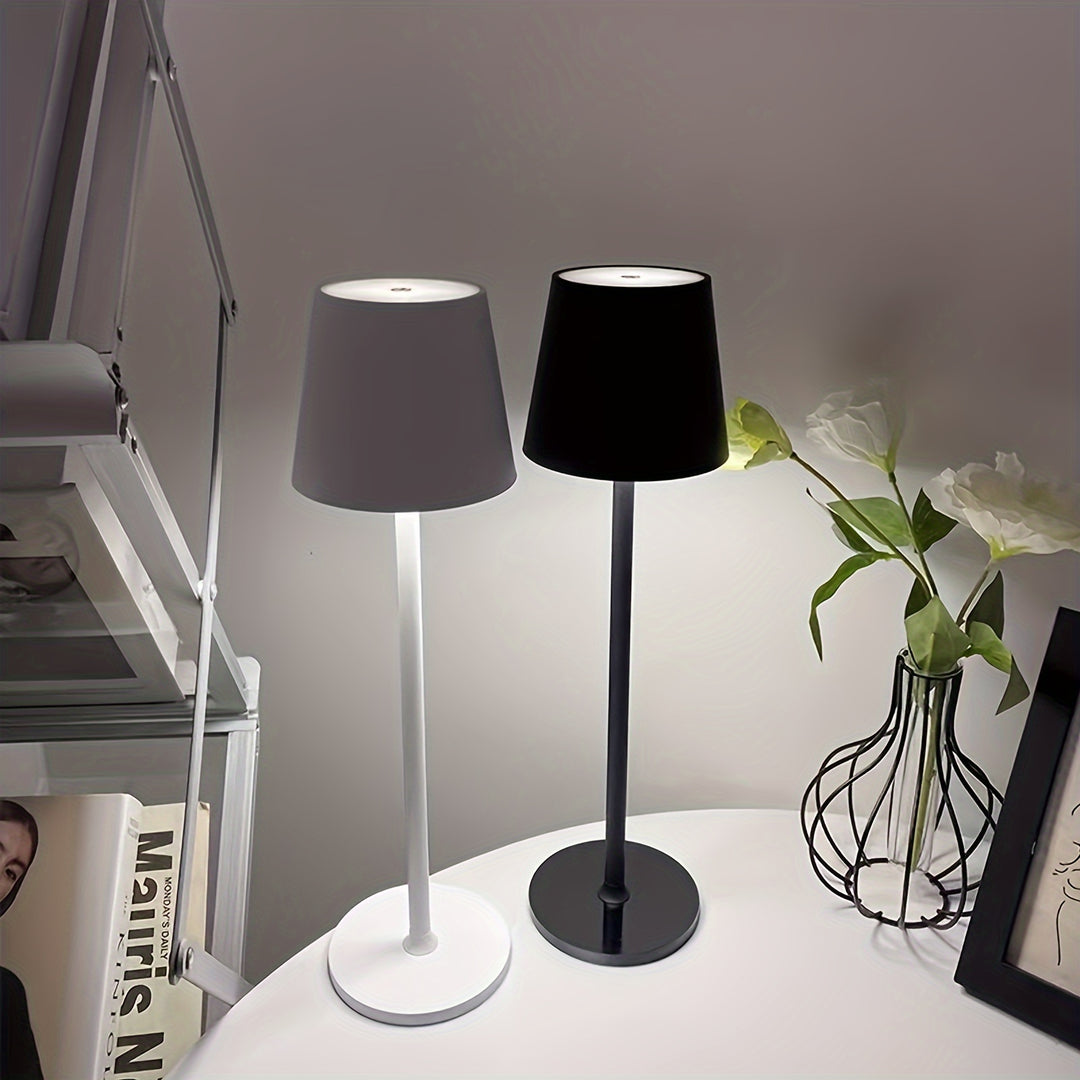 Modern Wireless Table Lamp | Dimmable &amp; Rechargeable with 3 Color Temperatures