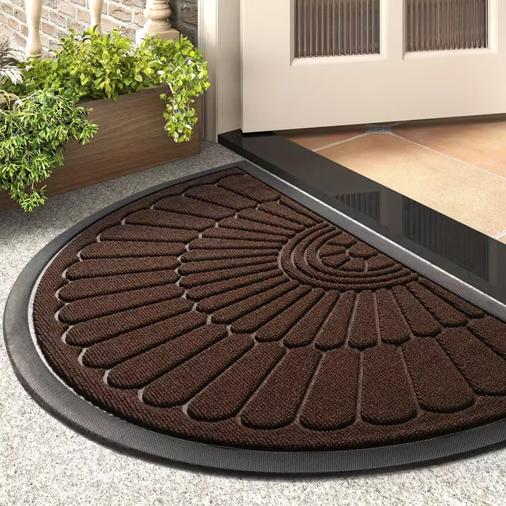 CleanStep™ Half-Round Doormat | Non-Slip Rubber Outdoor Mat