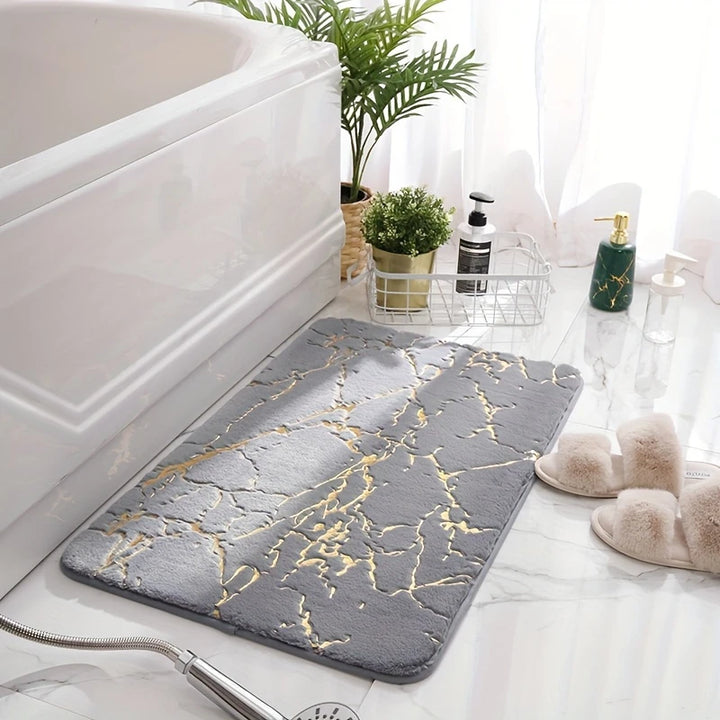 Marble Bath Mat | Non-slip and Quick-drying, 60x40 cm
