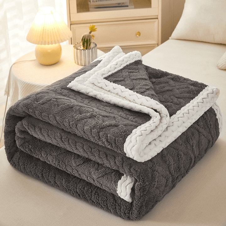 Double-Sided Chenille Fleece Blanket | Warm, Soft &amp; Luxurious