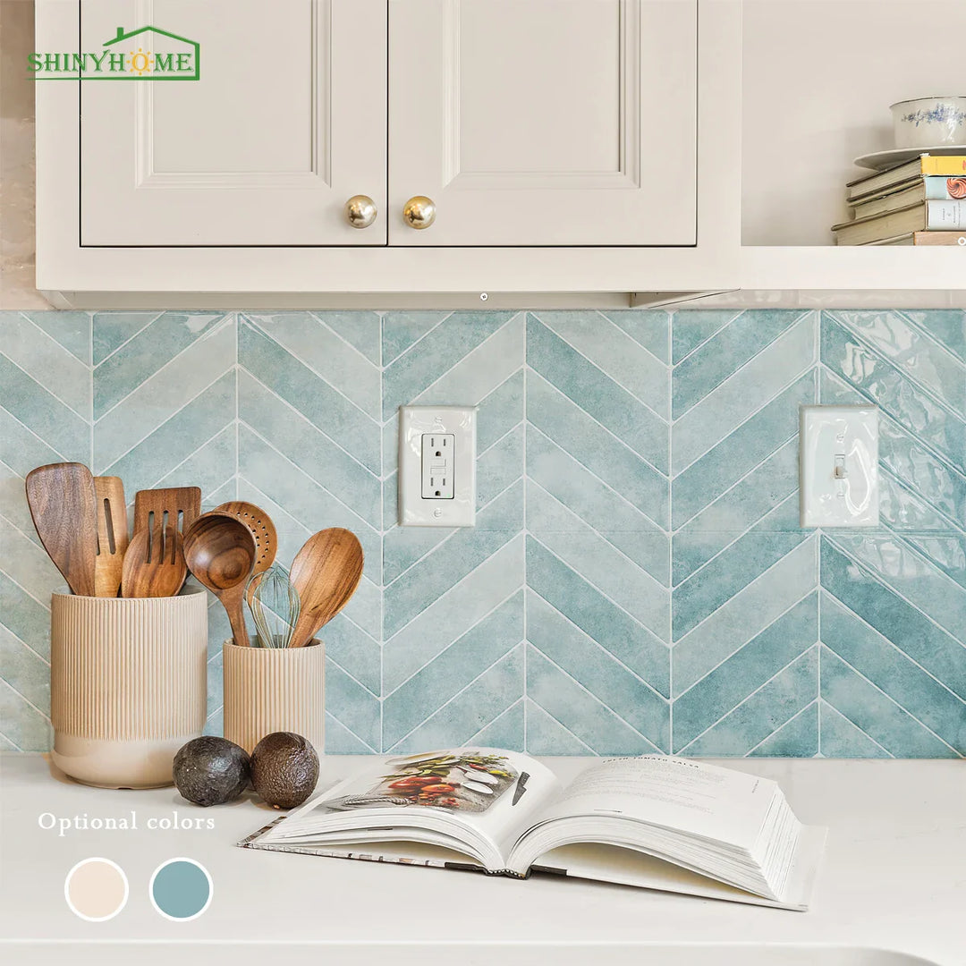 Mosaic Tiles Bathroom Herringbone | Luxury &amp; Sustainable Wall and Floor Tiles