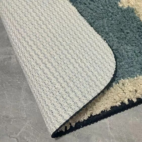 NordicFlow Luxe handgefertigte Badematte | Rutschfest & Maschinenwaschbar