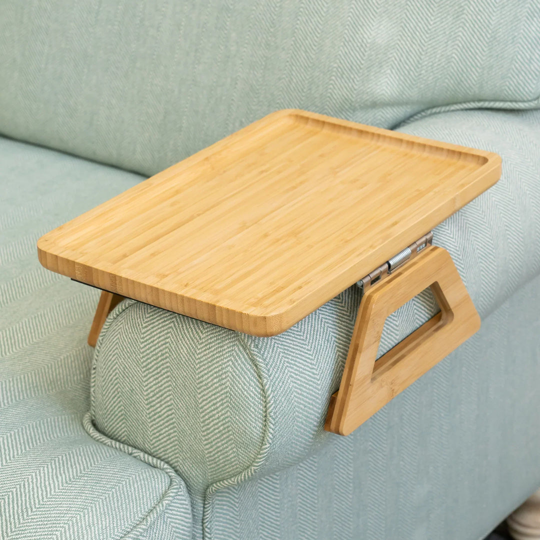 BambooGrip™ Bench Table | Stable Bench Back Table Top (Folding)
