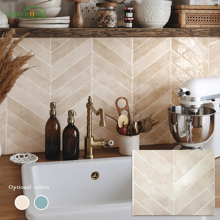 Mosaic Tiles Bathroom Herringbone | Luxury &amp; Sustainable Wall and Floor Tiles