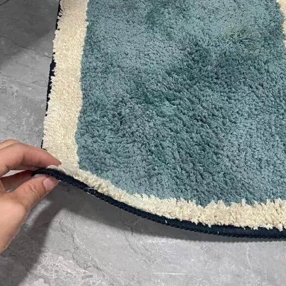 NordicFlow Luxe handgefertigte Badematte | Rutschfest & Maschinenwaschbar