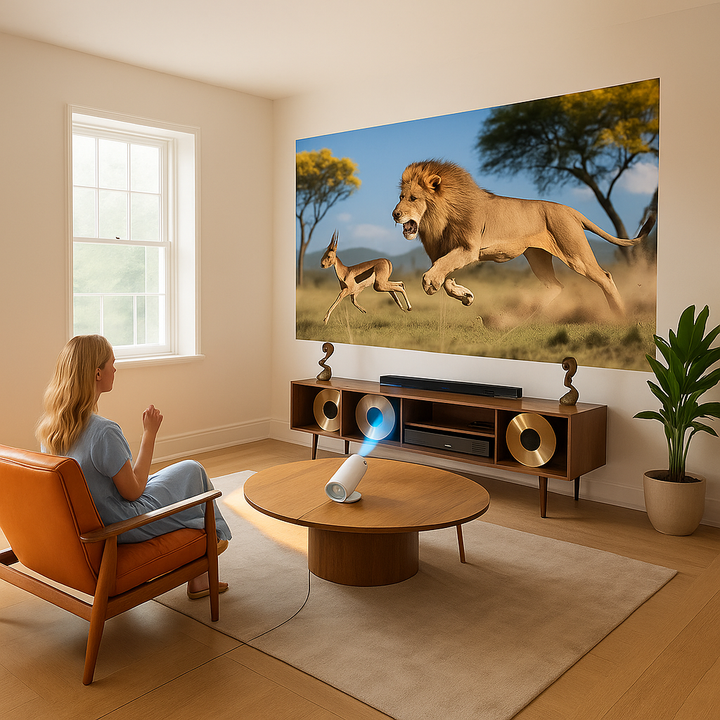 Mini Projector | Portable 4K Home Theater with 3000 Lumens