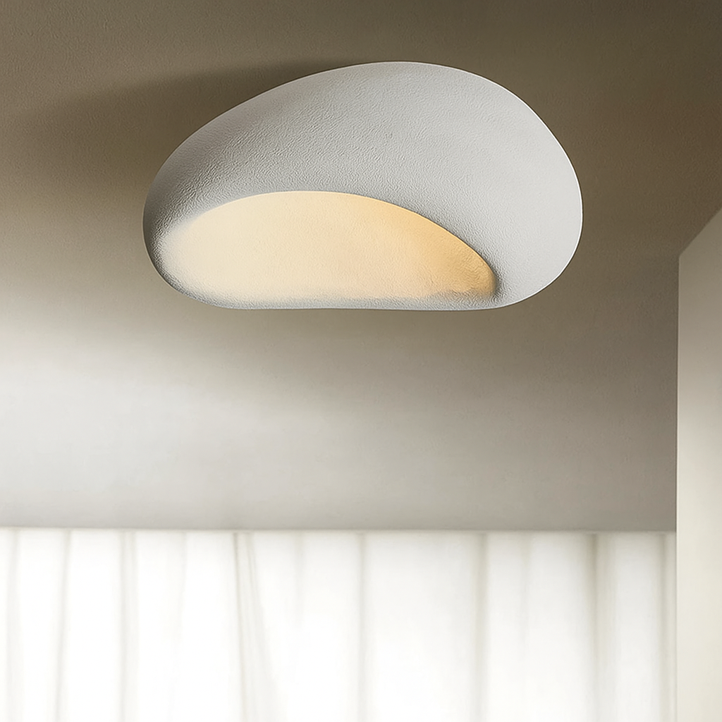 ZenLight | Wabi Sabi Ceiling Lamp with a Soothing Atmosphere and Warm Light