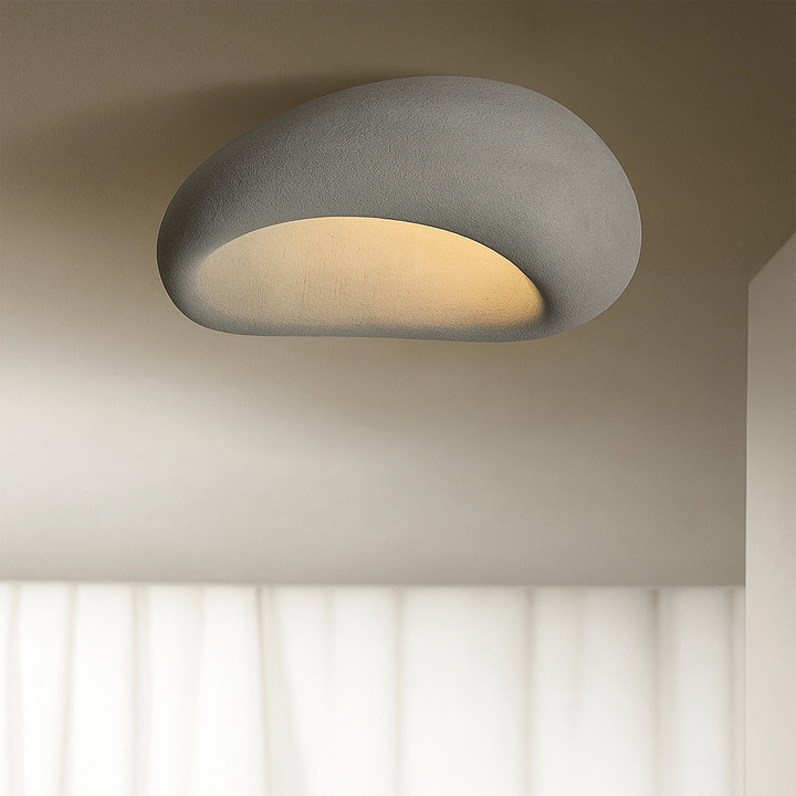 ZenLight | Wabi Sabi Ceiling Lamp with a Soothing Atmosphere and Warm Light