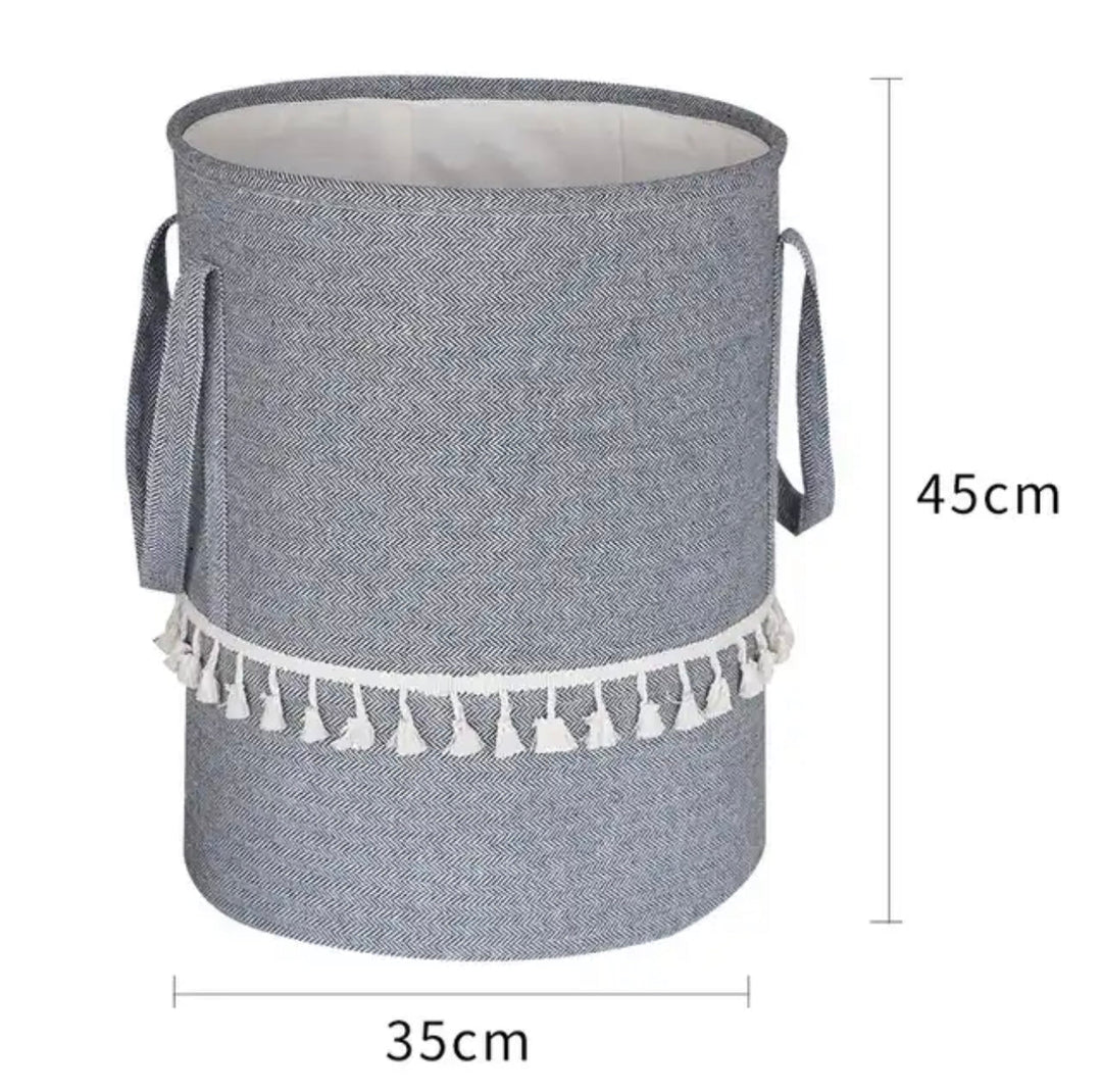 Cottage Chic collapsible laundry basket | Stylish storage for laundry, toys, and more 