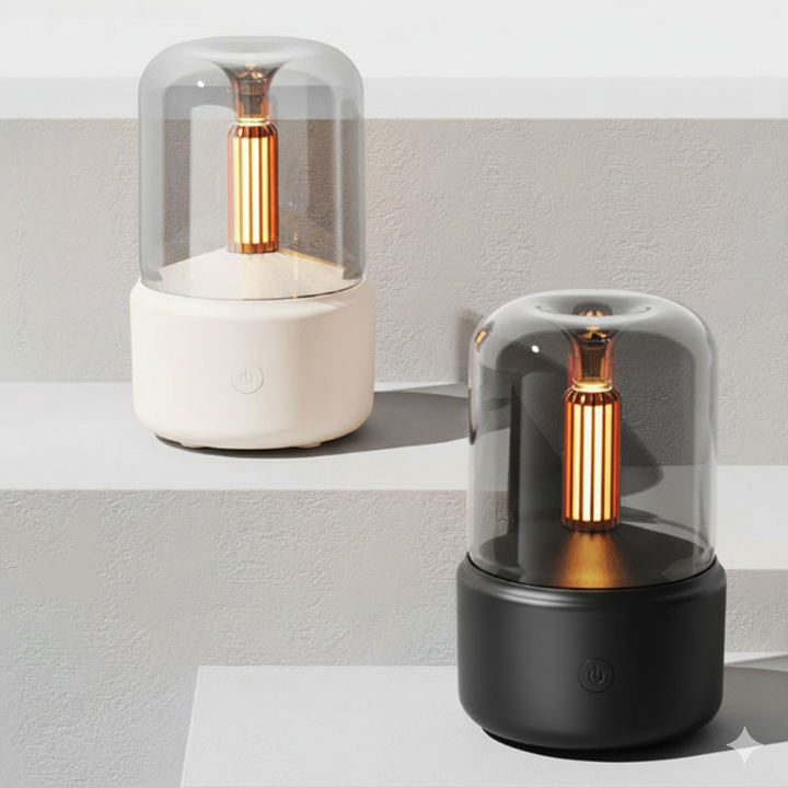 Aromatherapy Candle Diffuser | Soothing LED Flame &amp; Fragrance Diffuser