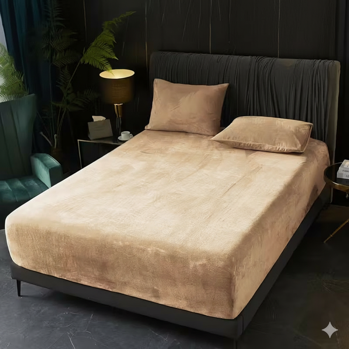Luxe Velvet Beddenset | 3-Delig met Hoeslaken & Kussenslopen | Ultiem Zacht & Warm