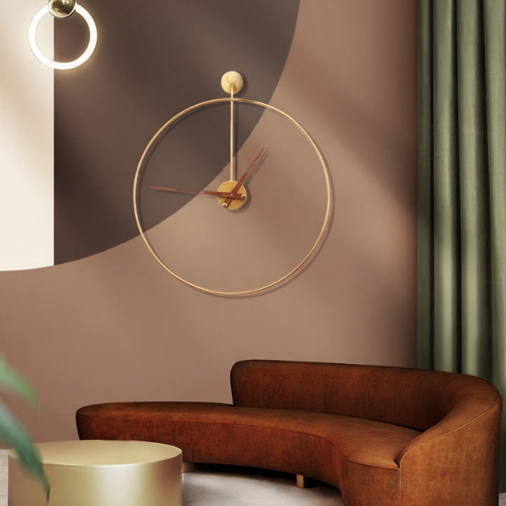 ModernTime | Sleek Wall Clock 40 cm | Minimalist Design &amp; Silent Clockwork