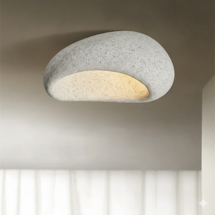 ZenLight | Wabi Sabi Ceiling Lamp with a Soothing Atmosphere and Warm Light