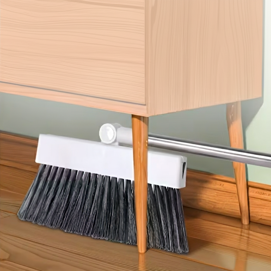 3-in-1 Cleaning Set | Broom, Dustpan &amp; Brush | Anti-Hair Design for Home &amp; Office