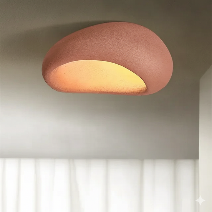 ZenLight | Wabi Sabi Ceiling Lamp with a Soothing Atmosphere and Warm Light