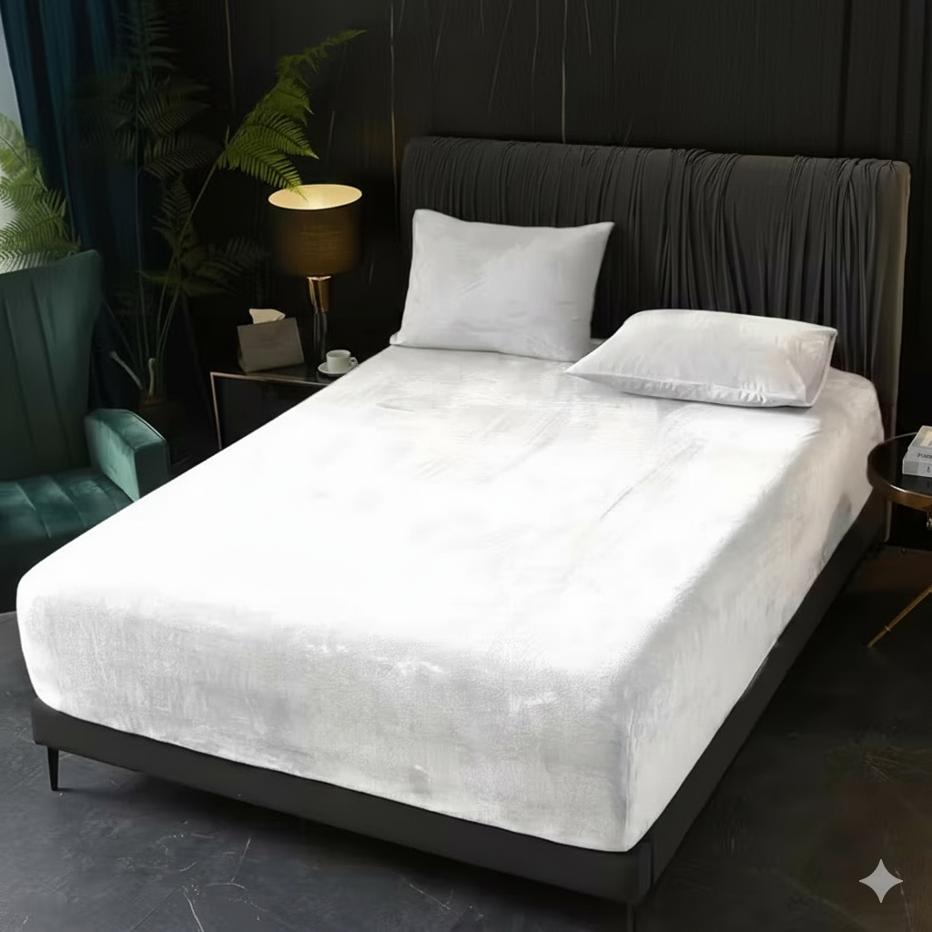 Luxe Velvet Beddenset | 3-Delig met Hoeslaken & Kussenslopen | Ultiem Zacht & Warm