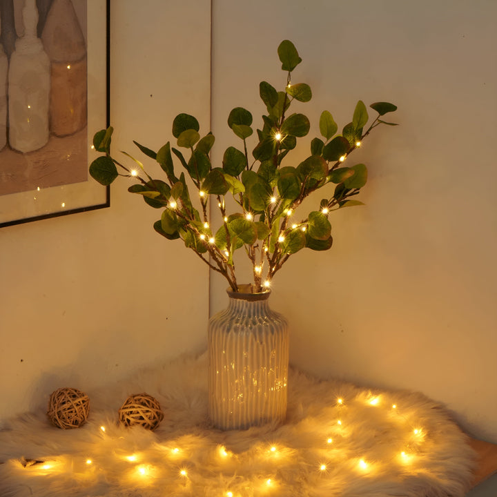 EverLeaf™ LED Olive Branch Lamp | Warm White &amp; Flexible Design