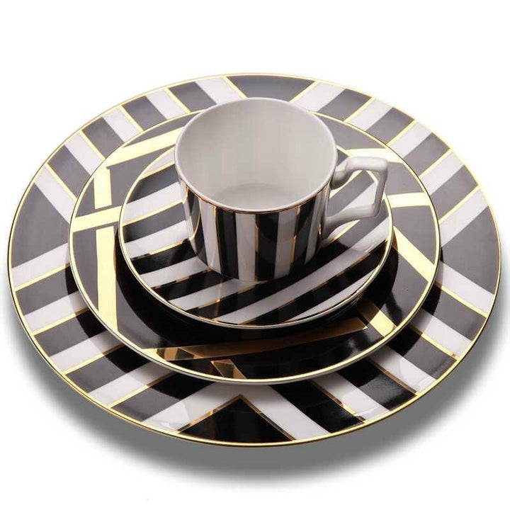 Mozart | Luxurious 4-Piece Dinnerware Set with Elegant Design – Porcelain Dinner Set
