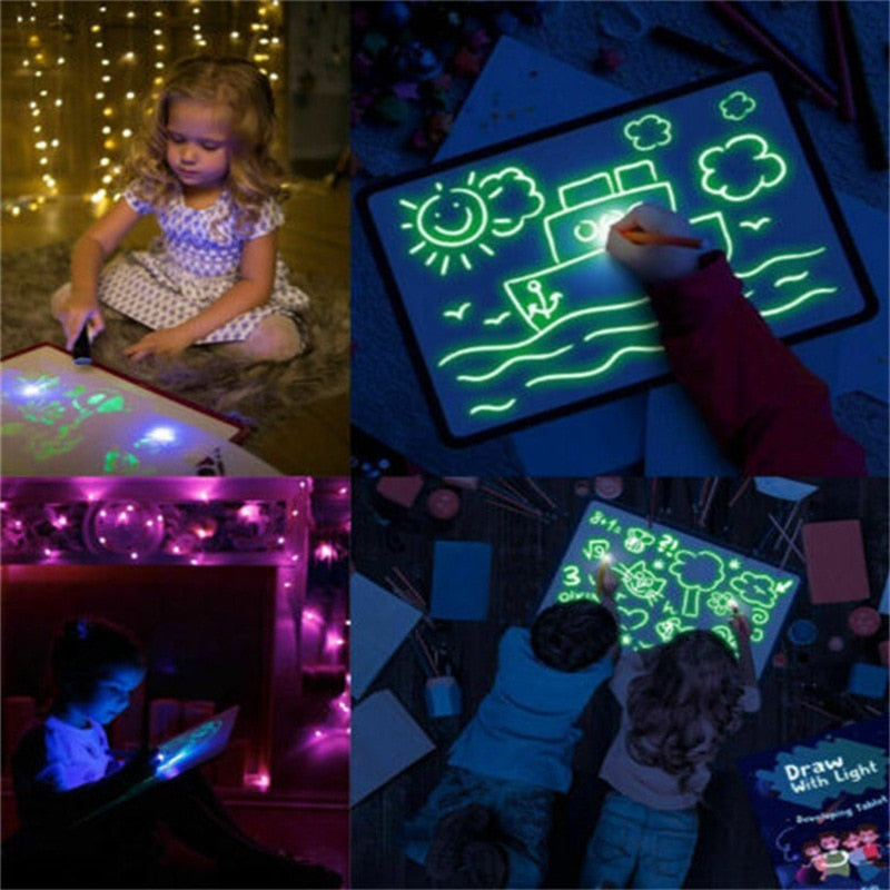 Magic Light Drawing Board™ | Light-Up Drawing Tablet for Kids