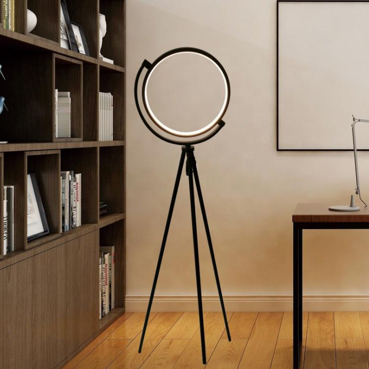 Halo Standing Lamp | Modern Aluminum LED Lamp with Ring Design – Minimalist &amp; Luxurious Design