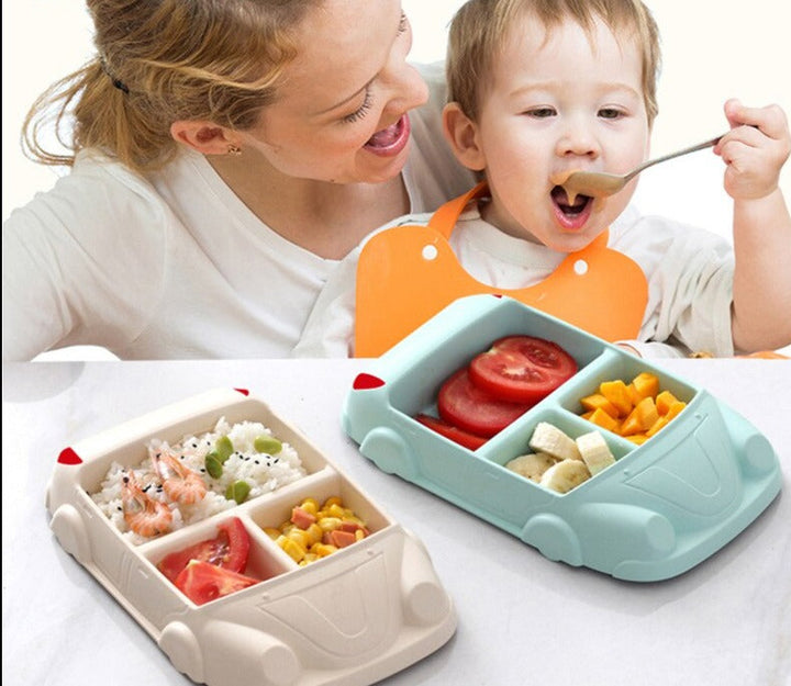 AutoBento™ Kids Lunchbox | Complete Lunch Set with Cup, Cutlery &amp; Car Shape