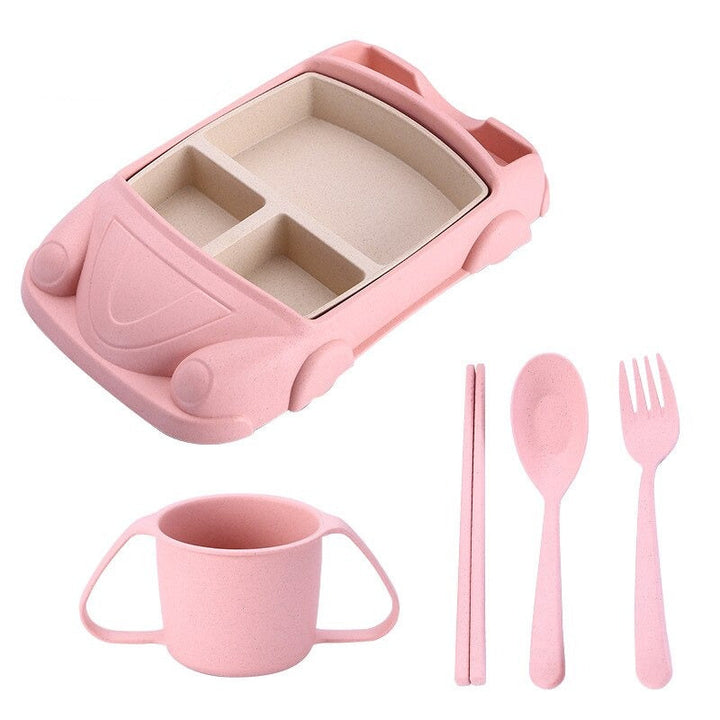 AutoBento™ Kids Lunchbox | Complete Lunch Set with Cup, Cutlery &amp; Car Shape