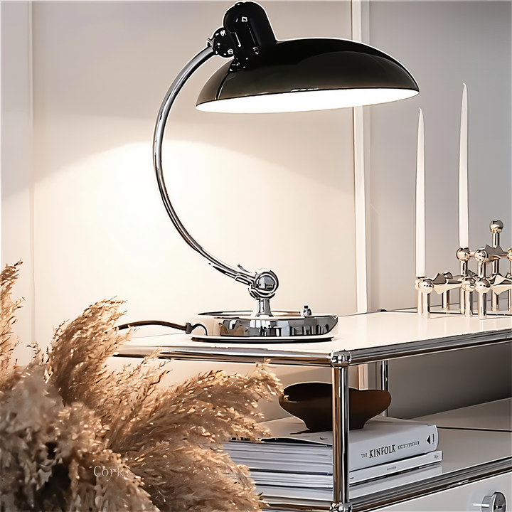 NostaChic™ Vintage Table Lamp | Adjustable Arm &amp; Warm LED Light