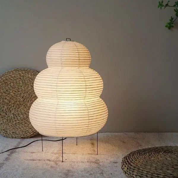 Wabi-Sabi Bubble | Handmade Travel Paper Floor Lamp 60 cm