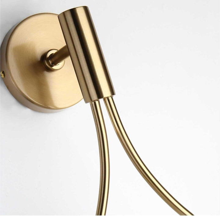 Nordic Wall Lamp | Industrial Vintage Style | Glass &amp; Iron | Black or Gold